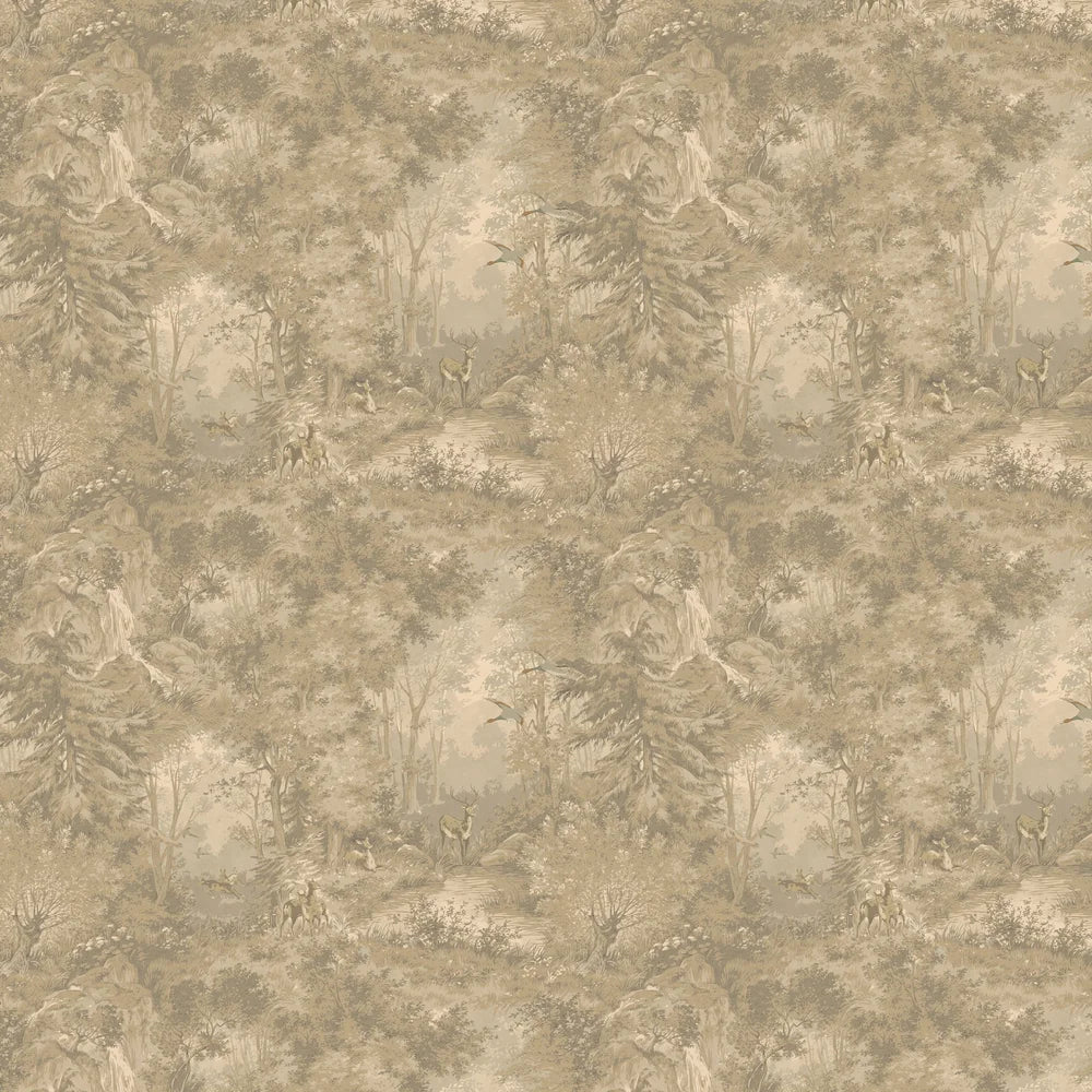Sample - Mulberry Woodland Wallpaper by Mulberry Home - Woodsmoke