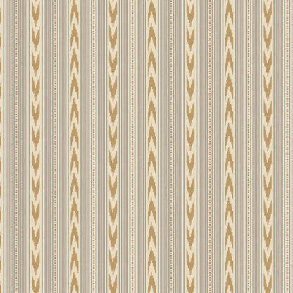 Newport Stripe by Mulberry Home Wallpaper - Blue/Sand
