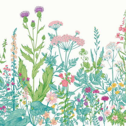 Botanical Fleur Mural Wallpaper - Summer Fruit