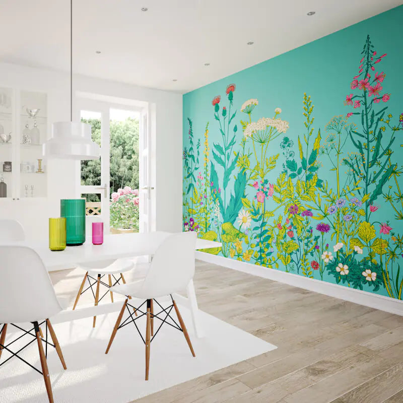 Botanical Fleur Mural Wallpaper - 4 colours