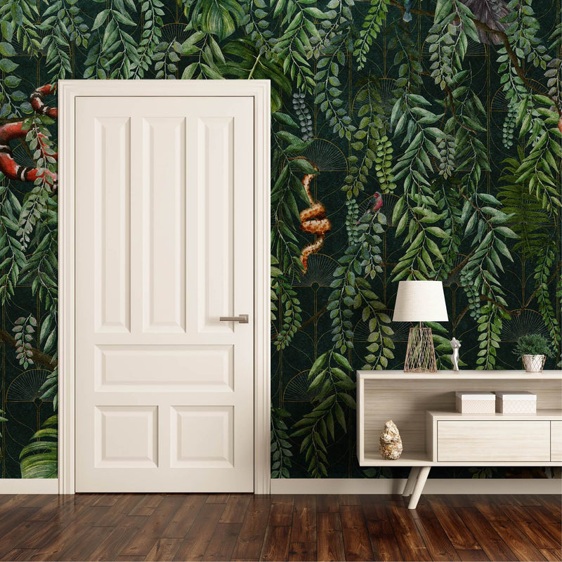Art Deco Jungle Wallpaper Mural by UON for NLXL - (per m2)