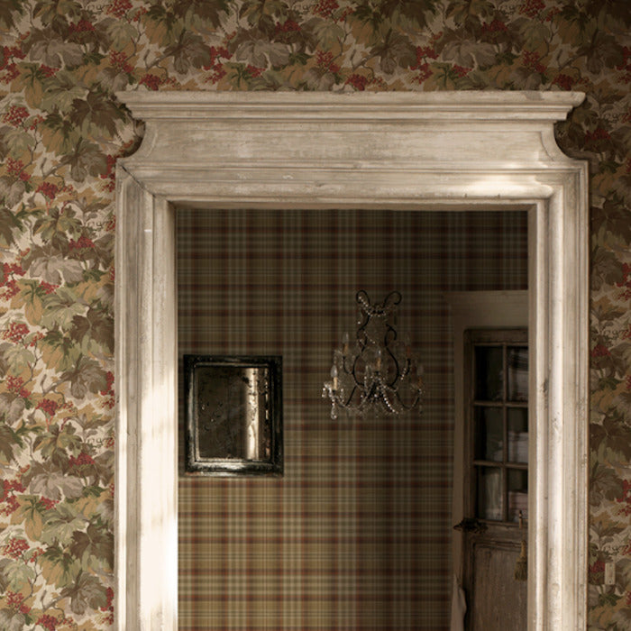 Nevis Wallpaper by Mulberry Home - Woodsmoke