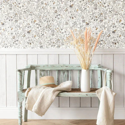 Jardin De Giverny Wallpaper - Blanc Noir