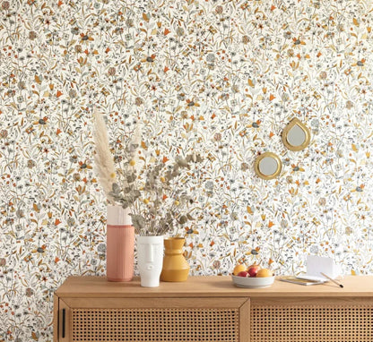 Jardin De Giverny Wallpaper - Blanc Orange