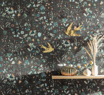 Jardin De Giverny Wallpaper - Midnight - Discontinuing