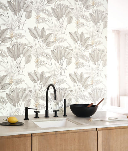 Palma Wallpaper - White