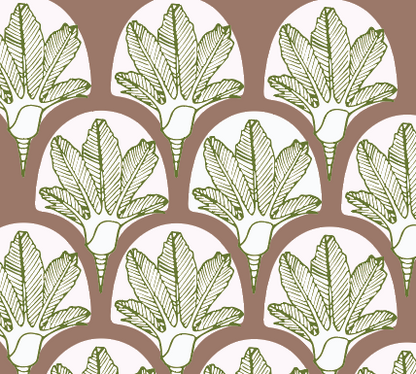 Nīkau Palm Wallpaper - Mocha