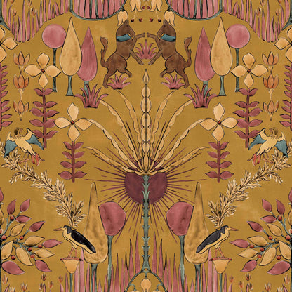 Oasis  Villa Wallpaper - Curry