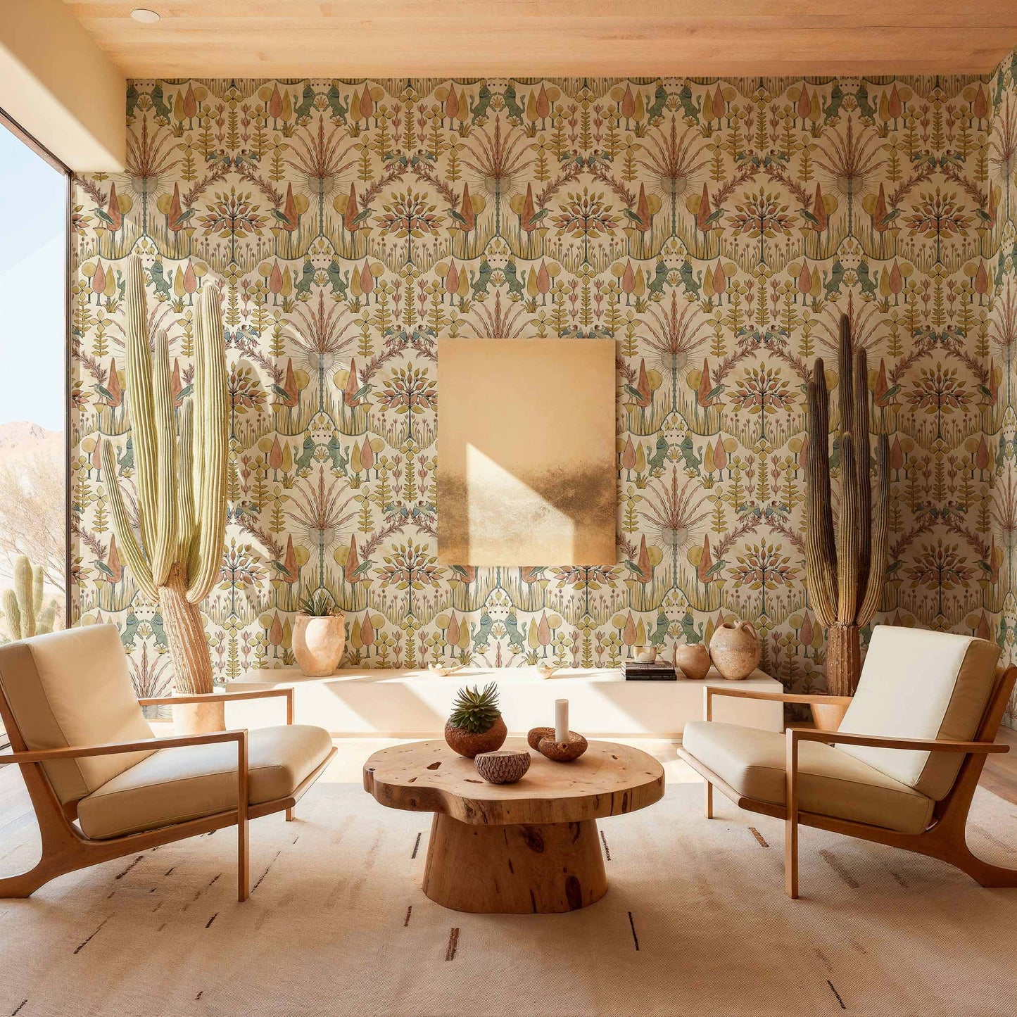 Oasis  Villa Wallpaper - Sand
