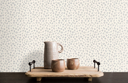 Leopard Alphabet Wallpaper - Cream - Discontinuing