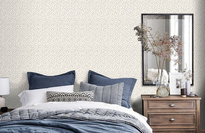 Leopard Alphabet Wallpaper - Cream - Discontinuing