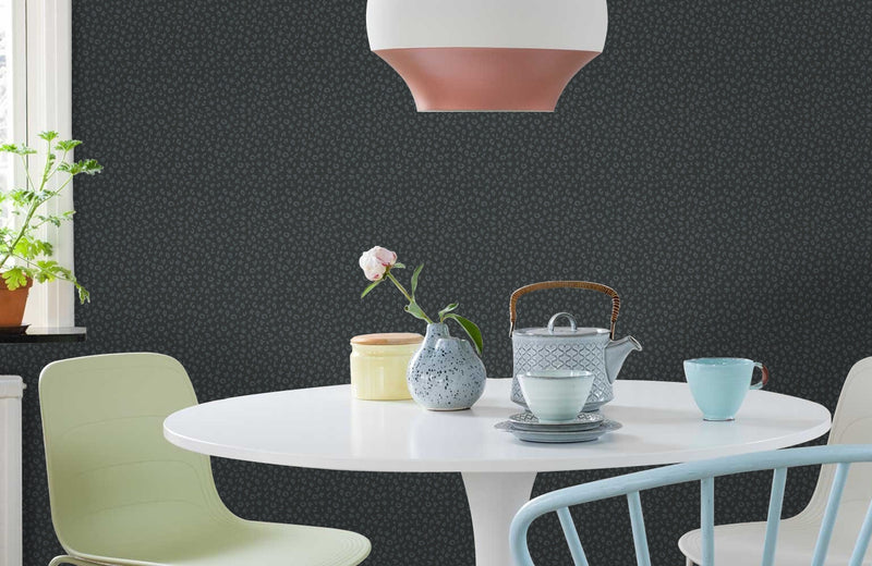 Leopard - Karl Lagerfeld Wallpaper - Charcoal