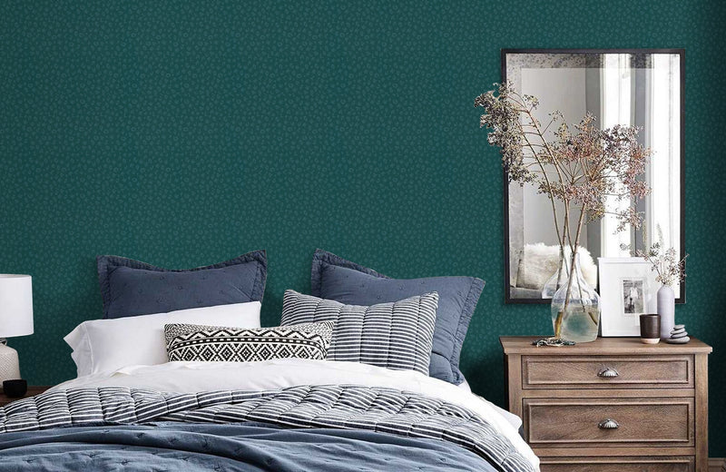 Leopard - Karl Lagerfeld Wallpaper - Teal