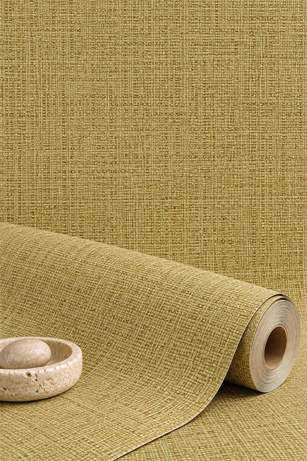 Gorgeous Coordinates Wallpaper – Soft Ochre Brown