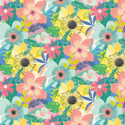Floral Riot Wallpaper - Ohpopsi - Citrus