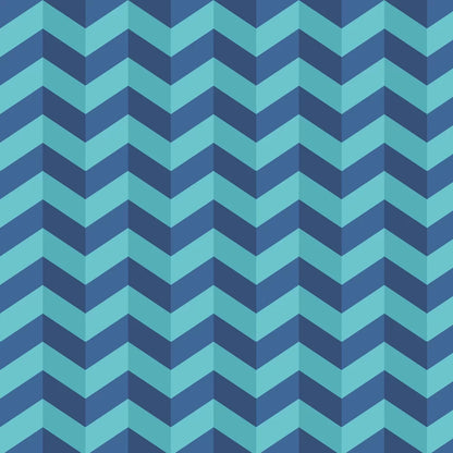 Illusion Chevron - Ohpopsi - Cerulean Mix