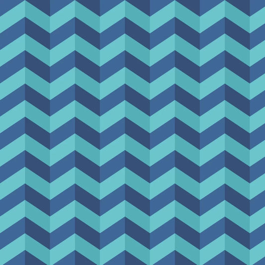 Illusion Chevron - Ohpopsi - Cerulean Mix