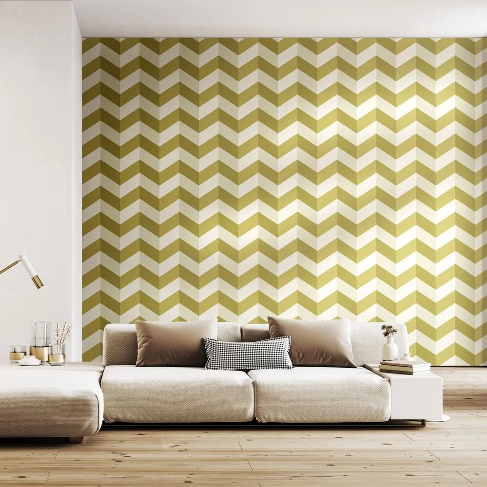 Illusion Chevron - Ohpopsi - Olive Twist