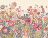 Bloom - Rhubarb and Cream - Hybrid Wallpaper Mural