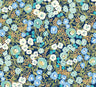 Flora Ditsy Wallpaper - Cerulean
