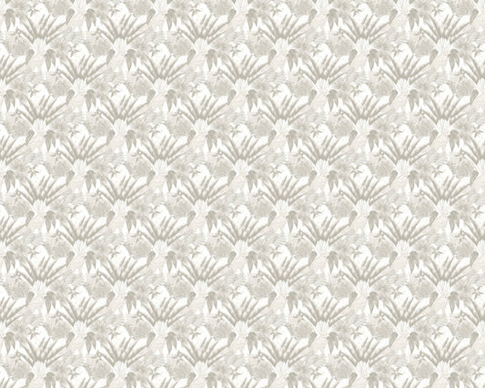 Jungle Cheetah Wallpaper - Ohpopsi - Silver Grey