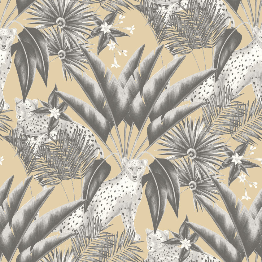 Jungle Cheetah Wallpaper - Ohpopsi - Toffee