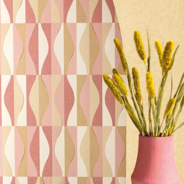 Ondulation Wallpaper - Orange - Discontinuing