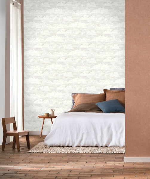 Songe Cloud Wallpaper - White Cotton