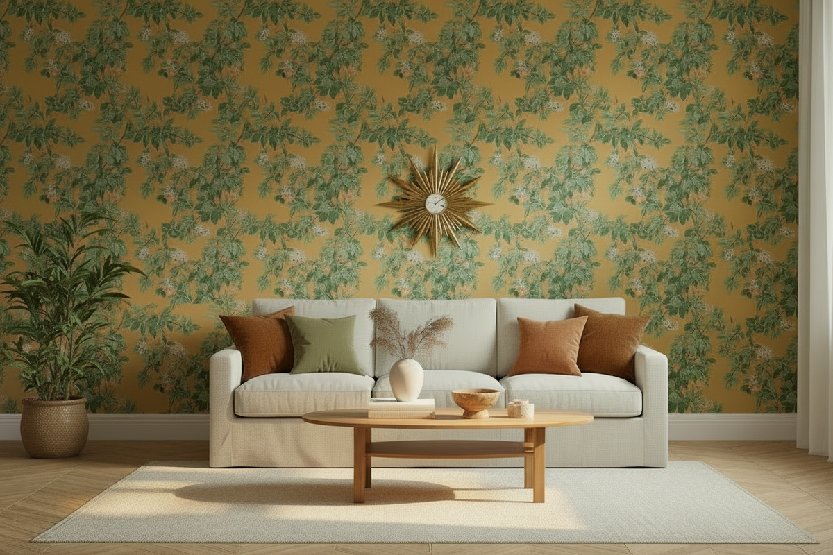 Orange Tree - Wallpaper - Ochre