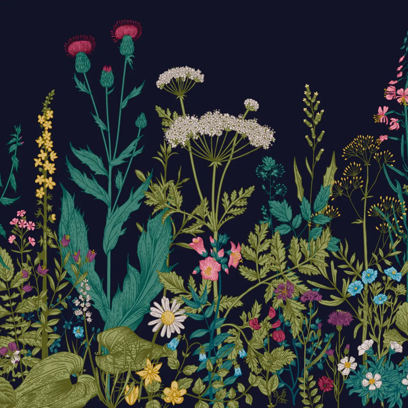 Botanical Fleur Mural Wallpaper - 4 colours