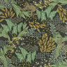 Borneo Wallpaper - Black Green Gold
