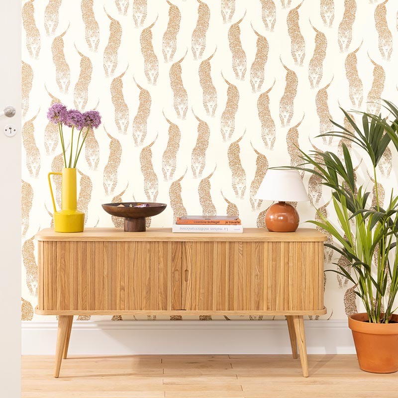 Panthera Wallpaper - White Gold