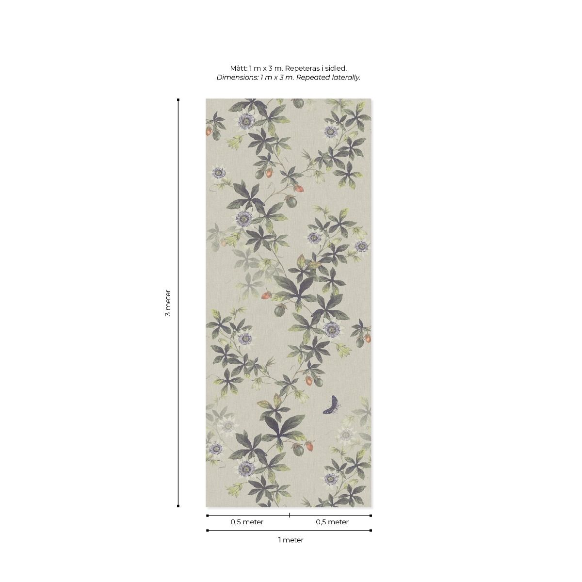 Passiflora Hybrid Mural Wallpaper
