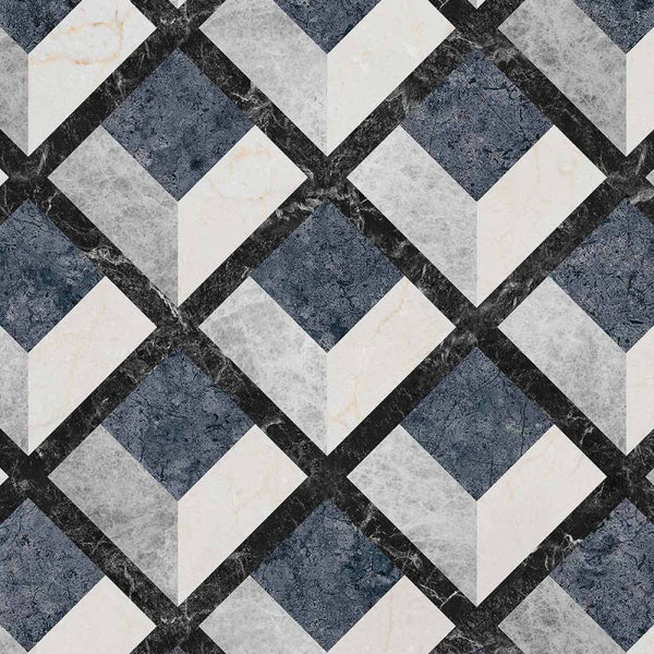 Sample - Pavimentum Wallpaper - Sapphire
