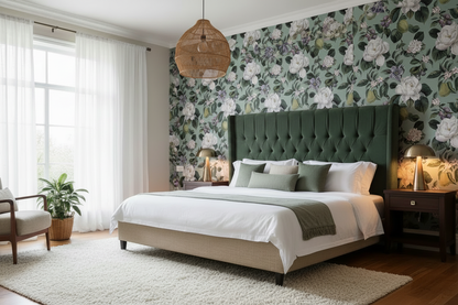 Pendula Aqua Bedroom - Green Headboard