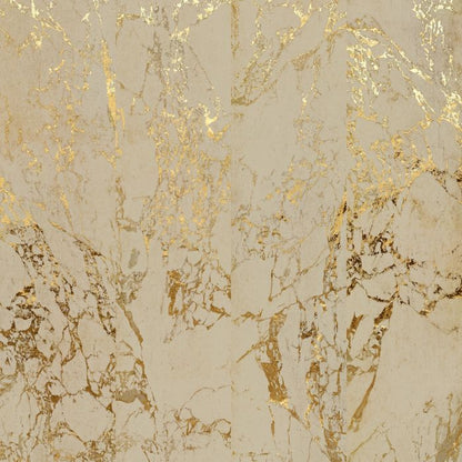 Marble – Foil Wallpaper – Beige Gold