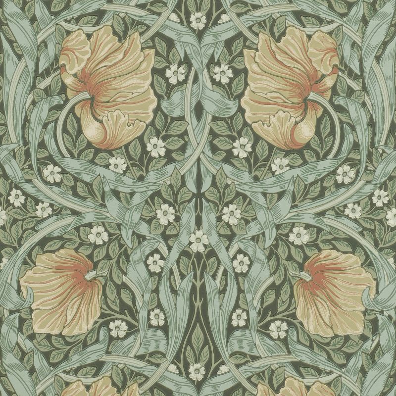 Pimpernel Wallpaper - Bayleaf/Manilla