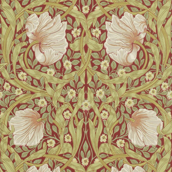 Sample - Pimpernel Wallpaper - Brick/Olive