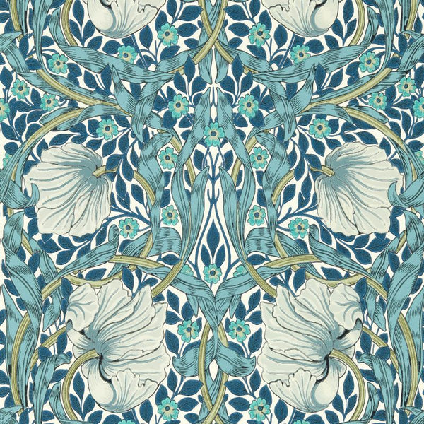 Sample - Pimpernel Wallpaper - Cobalt/Mineral