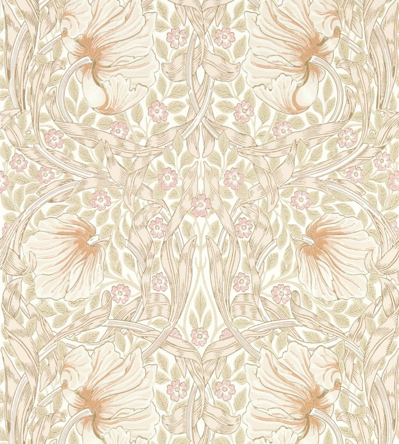 Pimpernel Wallpaper - Cochineal Pink