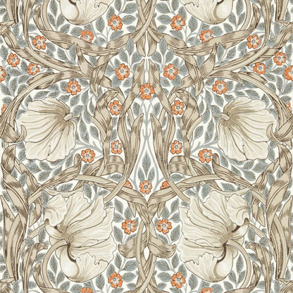 Pimpernel Wallpaper - Linen/Coral