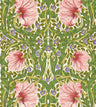 Pimpernel Wallpaper - Sap Green/Strawberry