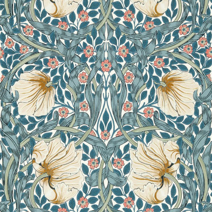 Pimpernel Wallpaper - Woad/Coral