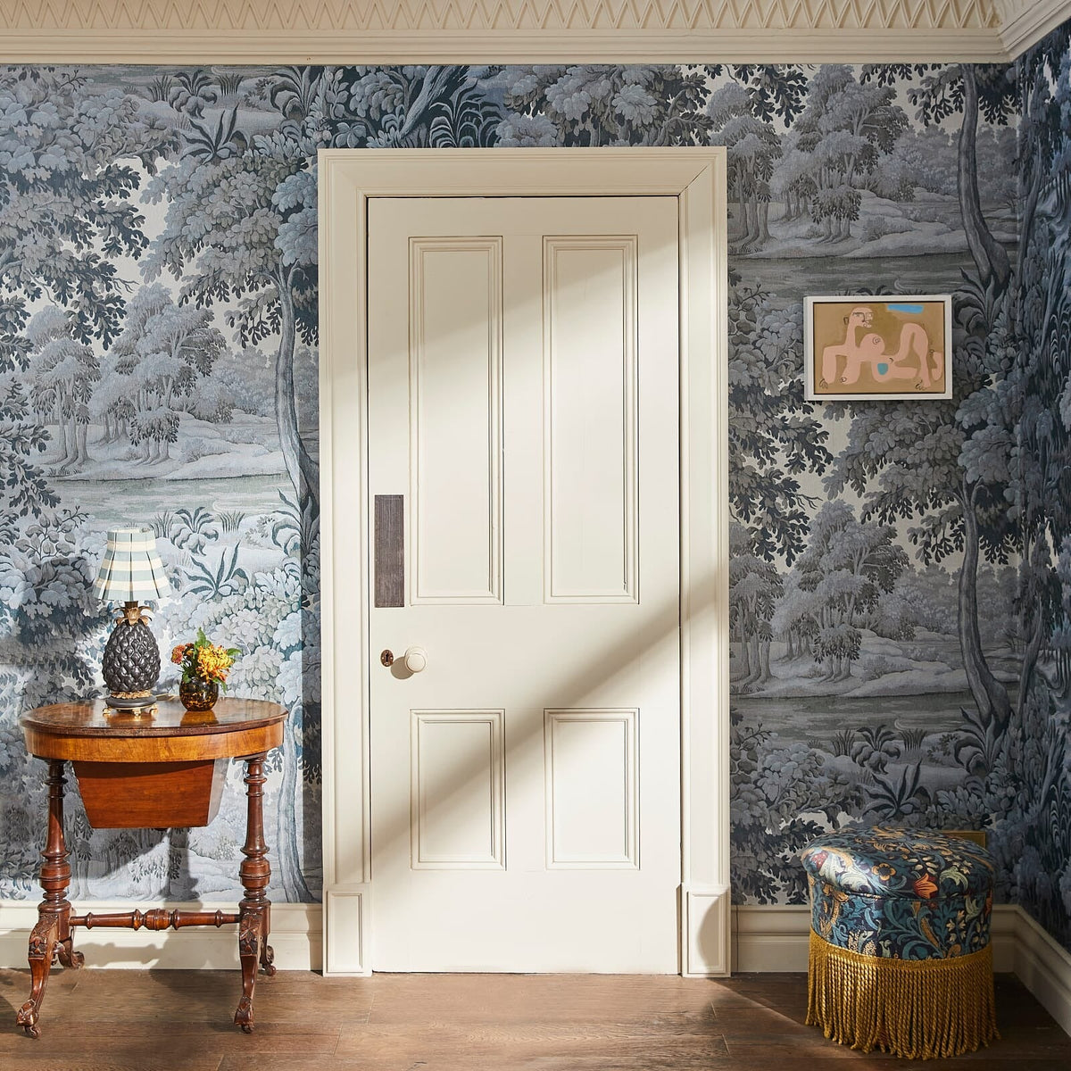 Plantasia Hybrid Mural Wallpaper - House of Hackney - Indigo