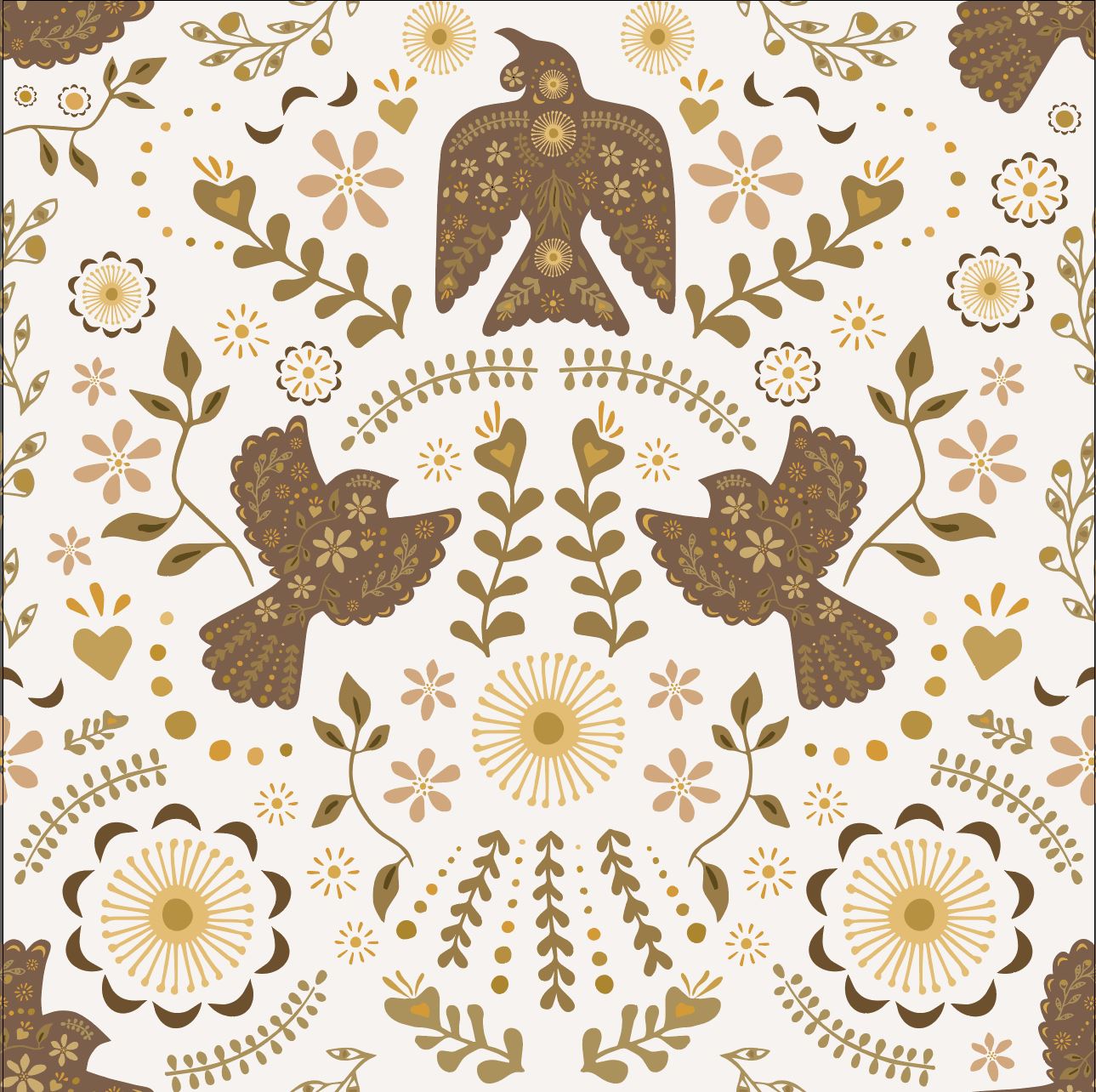 Pohutukawa Sky Wallpaper - Sepia