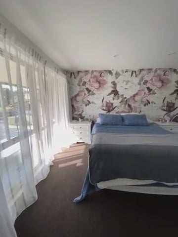 Oversized Floral Bloom - Custom Sized Wallpaper Mural (per m2)