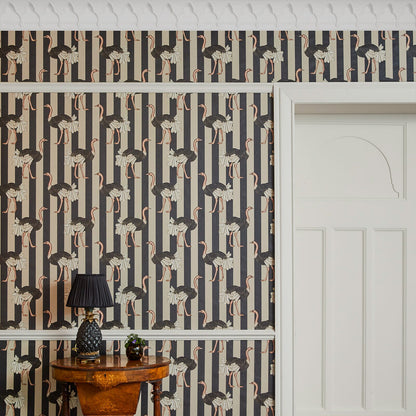 Pride Hybrid Mural Wallpaper - House of Hackney - Clay & Off Black