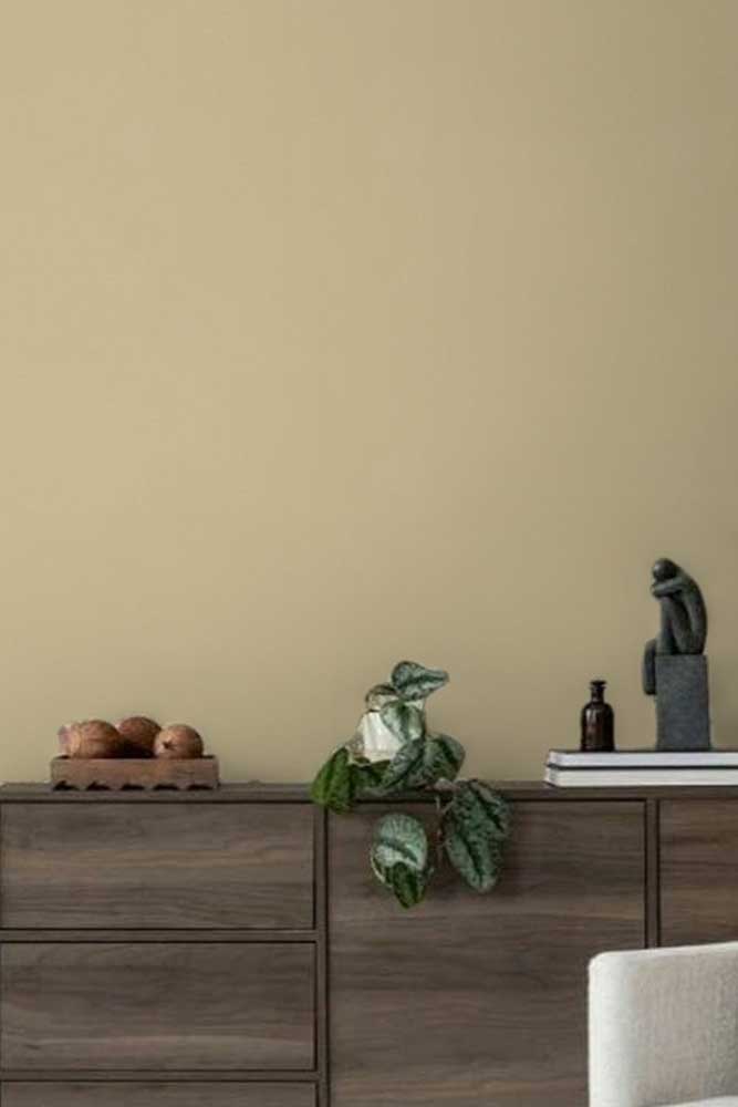 Subtle Linen Wallpaper - Gold