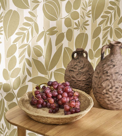 Ramatuelle Wallpaper - Olive + Sable