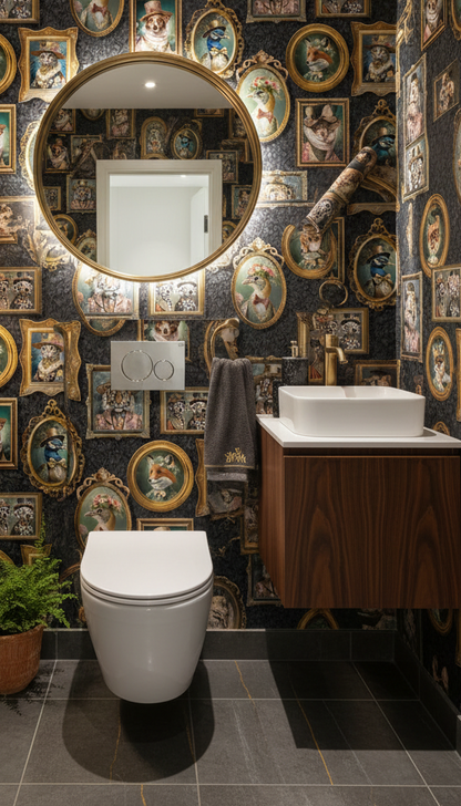 Regal Beasts Charcoal Toilet Room